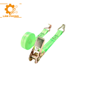 Dây Chằng Hàng Tăng Đơ Bản 25mm Tải 0.8 Tấn Móc J